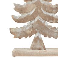White Wash Collection Wooden Large Tiered Tree Decoration - Thumb 3