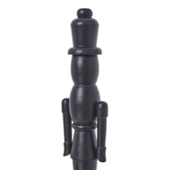 Minimalist Black Wooden Nutcracker Decoration - Thumb 2