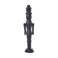 Minimalist Black Wooden Nutcracker Decoration - Thumb 1