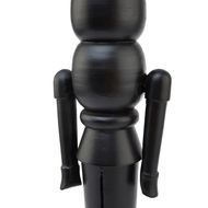 Minimalist Black Wooden Large Nutcracker Decoration - Thumb 3