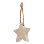 Pack Of 90 Wooden Star Hanging Decorations - Thumb 2