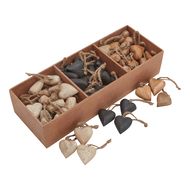 Pack Of 90 Wooden Heart Hanging Decorations - Thumb 1