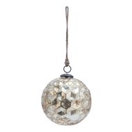 Burnished Glass Honeycomb Bauble - Thumb 1