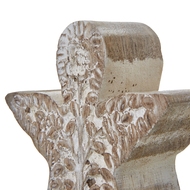 White Wash Collection Patterned Angel Decoration - Thumb 2