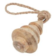 Natural Hand Turned Wooden Tree Bauble - Thumb 2