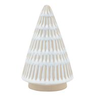 Ceramic White Christmas Tree Ornament - Thumb 1