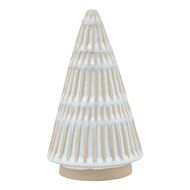 Large Ceramic White Christmas Tree Ornament - Thumb 1