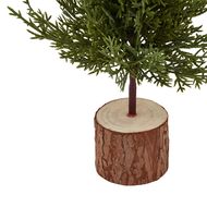 Small Gree Fir Tree In Wood Log - Thumb 3