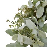 Winter Wreath With Lambs Ear And Wax Flower - Thumb 2