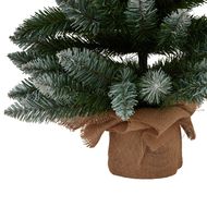 Large Snowy Conifer Tree In Hessian Wrap - Thumb 3
