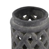 Amalfi Grey Large Lattice Lantern - Thumb 2