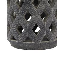 Amalfi Grey Large Lattice Lantern - Thumb 3