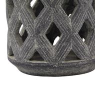 Amalfi Grey Lattice Lantern - Thumb 3