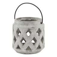 Athena Stone Lattice Lantern - Thumb 1