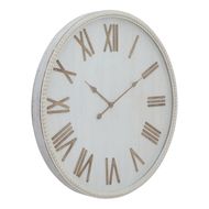 Large Rustic White Clock With Beaded Frame - Thumb 1