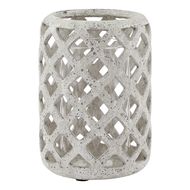 Grey Stone Effect Hurricane Lantern - Thumb 1