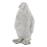 Small Grey Stone Effect Penguin Statue - Thumb 1