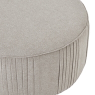 Lily Swivel Ottoman In Oatmeal Twill - Thumb 2