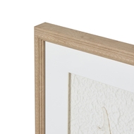 Alta White Feathers Art Mounted In Beaded Frame - Thumb 4