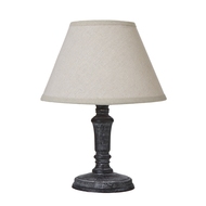 Palmyra Column Table Tamp With Linen Shade - Thumb 1