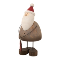 Large Rustic Santa With Tree Decoration - Thumb 1