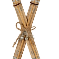 Natural Rustic Crossed Skis - Thumb 2