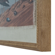 Flora & Fauna Collection Sandpipers On Linen In Beaded Frame - Thumb 2