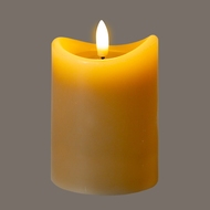 Luxe Collection Natural Glow 2.75x4 Taupe Melted LED Candle - Thumb 2