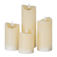 Luxe Collection Natural Glow 2.75x8 Cream Melted LED Candle - Thumb 3