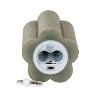 Luxe Collection Natural Glow 2.75x5 Grey Pillar LED Candle - Thumb 5