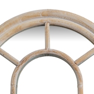 Washed Wood Tall Arched Window Mirror - Thumb 2