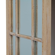 Washed Wood Tall Arched Window Mirror - Thumb 3