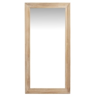 Washed Wood Large Framed Mirror - Thumb 1