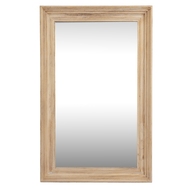 Washed Wood Medium Framed Mirror - Thumb 1
