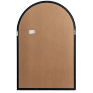Black Wood Arched Window Mirror - Thumb 5