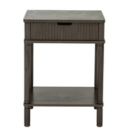 Reed Collection 1 Drawer Side Table - Thumb 4