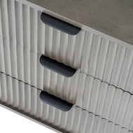 Reed Collection 3 Drawer Bedside Table - Thumb 5