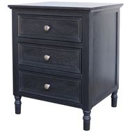 Contour Collection 3 Drawer Side Table - Thumb 1