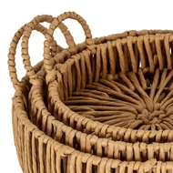 Large Loop Handle Set of 3 Round Trays - Thumb 3