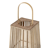 Large Silo Wicker Lantern With Glass Holder - Thumb 3