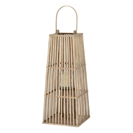 Medium Silo Wicker Lantern With Glass Holder - Thumb 2