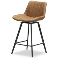 Malmo Tan Swivel Bar Stool - Thumb 1