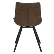 Malmo Coffee Swivel Dining Chair - Thumb 5