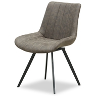 Malmo Coffee Swivel Dining Chair - Thumb 1