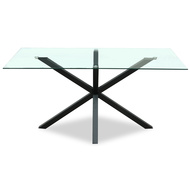 Monza Rectangular Glass Dining Table - Thumb 2