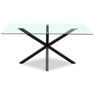 Monza Rectangular Glass Dining Table - Thumb 1