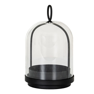 Nysa Medium Candle Holder With Glass Cloche - Thumb 1
