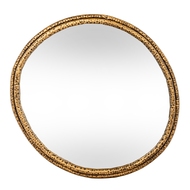 Nahla Small Mirror With Dimpled Frame - Thumb 1