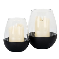 Neris Large Candle Holder With Glass Goblet - Thumb 3