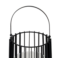 Lynk Large Lantern With Handle And Glass Candle Holder - Thumb 3